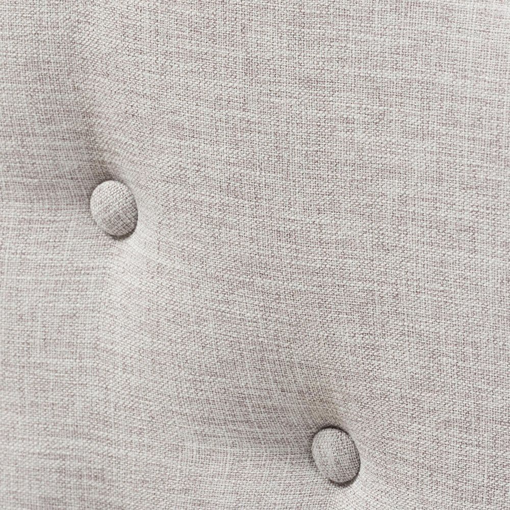 Baxton Studio Hilda Twin Upholstered Headboard in Greyish Beige, , large