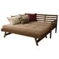 Kodiak Boho Twin Daybed with Pop Up Trundle and Mattress in Rustic Walnut, , large