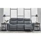 Ashley Mindanao Power Reclining Sofa in Steel, , large