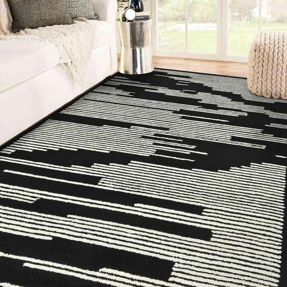Amer Rugs Chicago 5&#39; x 8&#39; Ebony Area Rug, , large