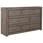 Riva Ridge Modern Loft King Platform Bed with Dresser and Nightstand in Greystone, , large