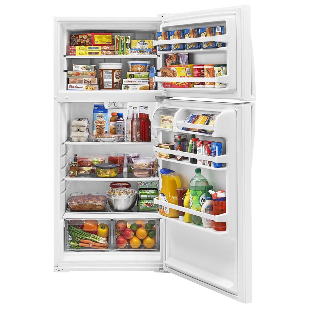 Whirlpool 14.3 Cu. Ft. Top Freezer Refrigerator in White, , large