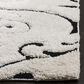 Safavieh Florida Shag SG455-1290-29 2"3" x 9" Ivory/Black Runner, , large