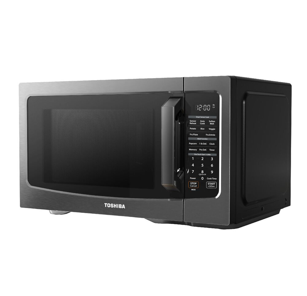 Toshiba 1.2 Cu. Ft. Microwave in Black Stainless Steel, , large