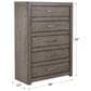 Riva Ridge Modern Loft 5-Drawer Chest in Greystone, , large