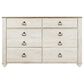 Ashley Willowton 5-Piece Queen Panel Bedroom Set in Whitewash, , large