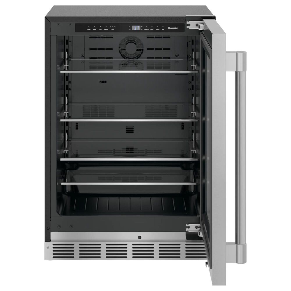 Thermador 5.2 Cu. Ft. 24" Professional Handle Under Counter Refrigerator with Right Hinge in Stainless Steel, , large