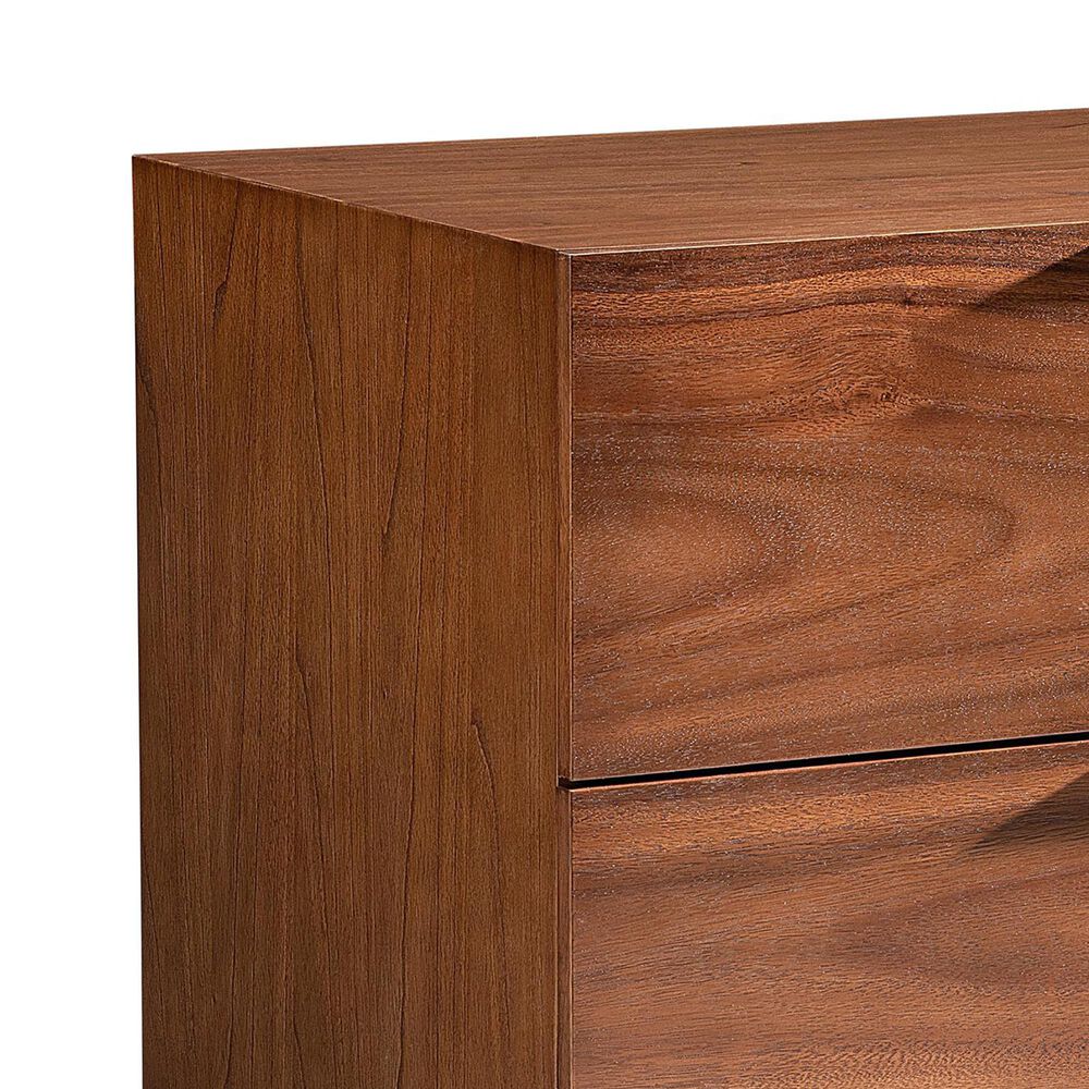 Bernhardt Brasea 32" 2 Drawer Nightstand in Lume and Tungsten with AC and USB Ports, , large