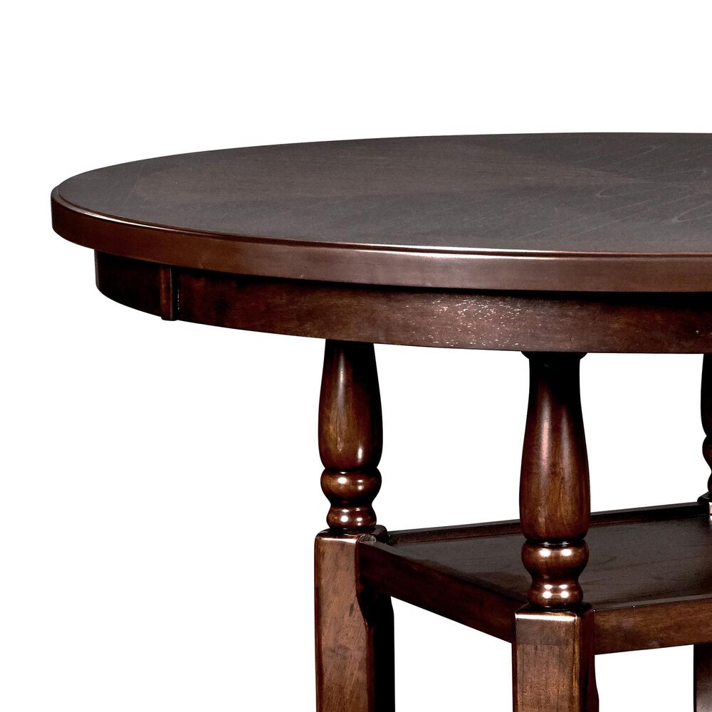 New Heritage Design Bixby 5-Piece Counter Height Dining Set in Espresso, , large