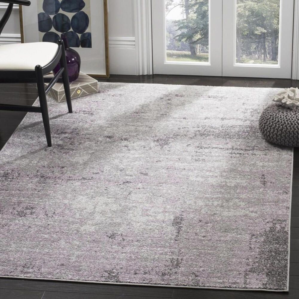 Safavieh Adirondack ADR130M 6&#39; x 9&#39; Light Grey and Purple Area Rug, , large