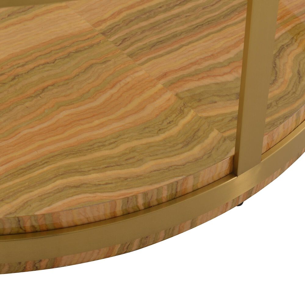Blue River Hattie Coffee Table in Brushed Gold, , large