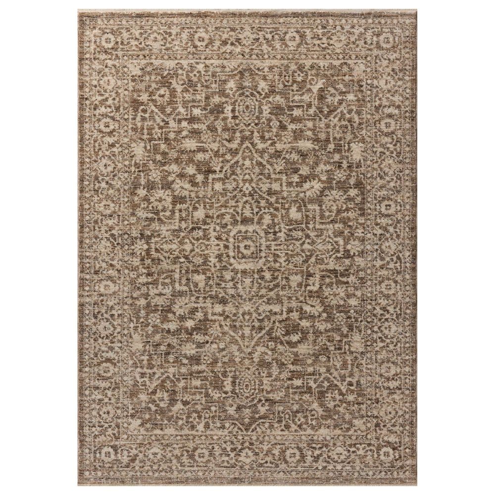 Loloi II Newman 2"7" x 8" Dark Taupe and Natural Runner, , large
