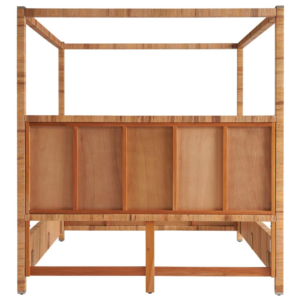 Universal Furniture Weekender 5-Piece King Canopy Bedroom Set in Natural and Sand Dune, , large