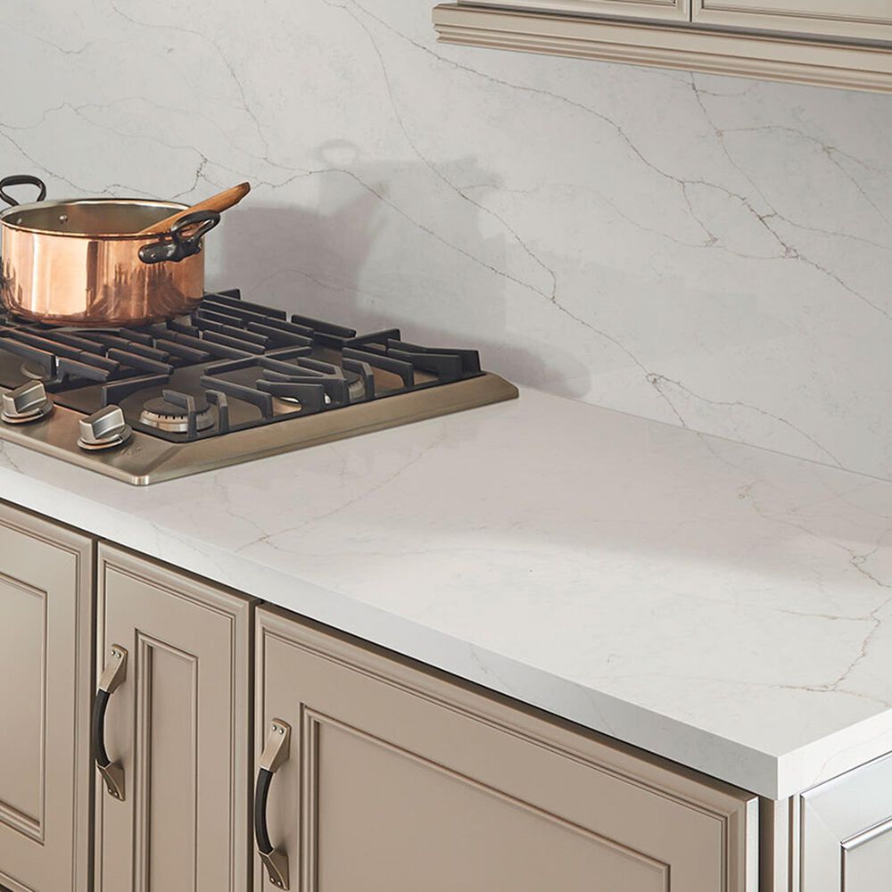 NFM Custom Countertops Calacatta Prado 3cm Quartz Countertop, , large