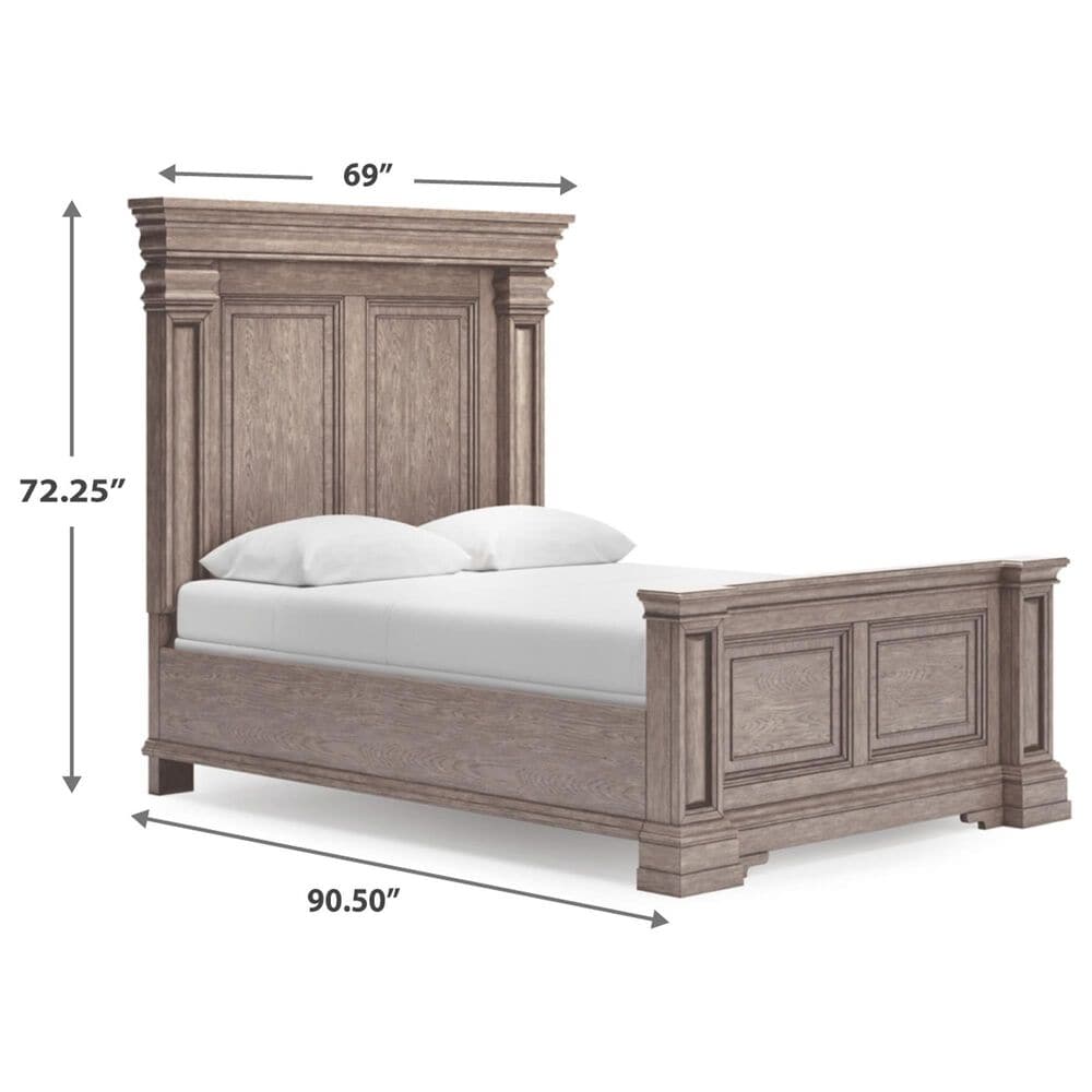 Millenium Blairhurst Queen Panel Bed in Light Grayish Brown, , large
