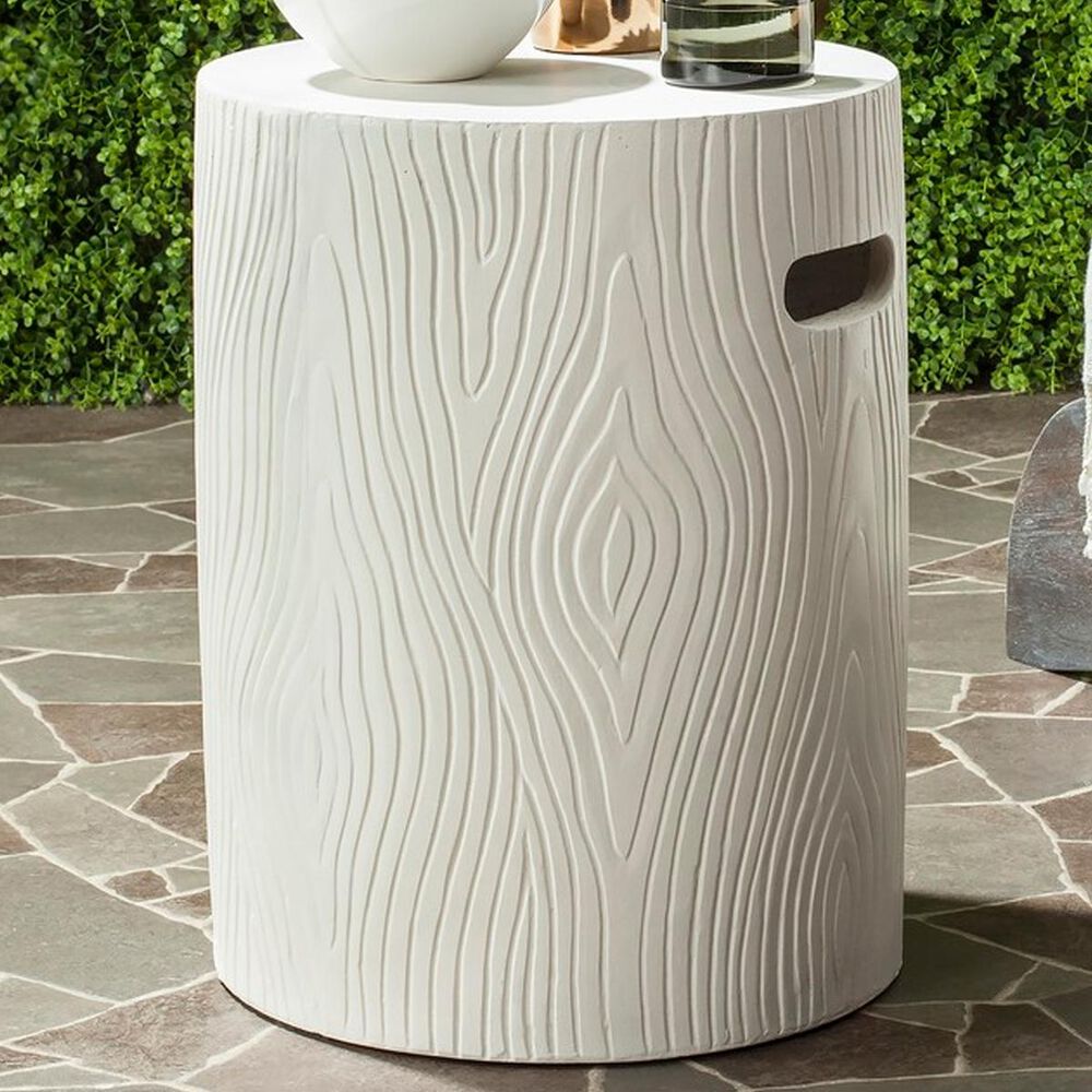 Safavieh Trunk Concrete Accent Table in Ivory, , large