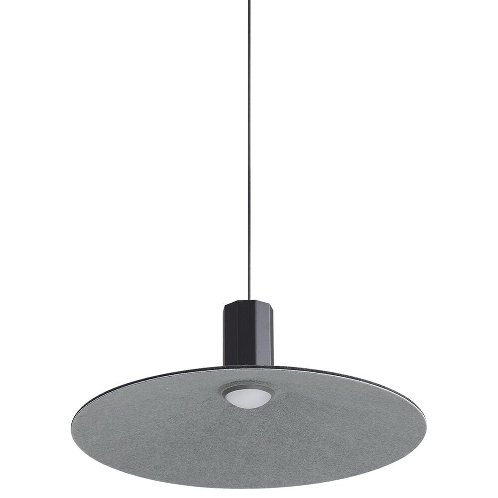 Golden Lighting Faroe 20" 1-Light LED Pendant in Flecked Black and Grey, , large