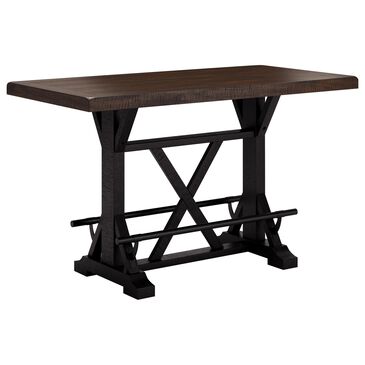 Ashley Valebeck Counter Height Table in Black and Brown - Table Only, , large