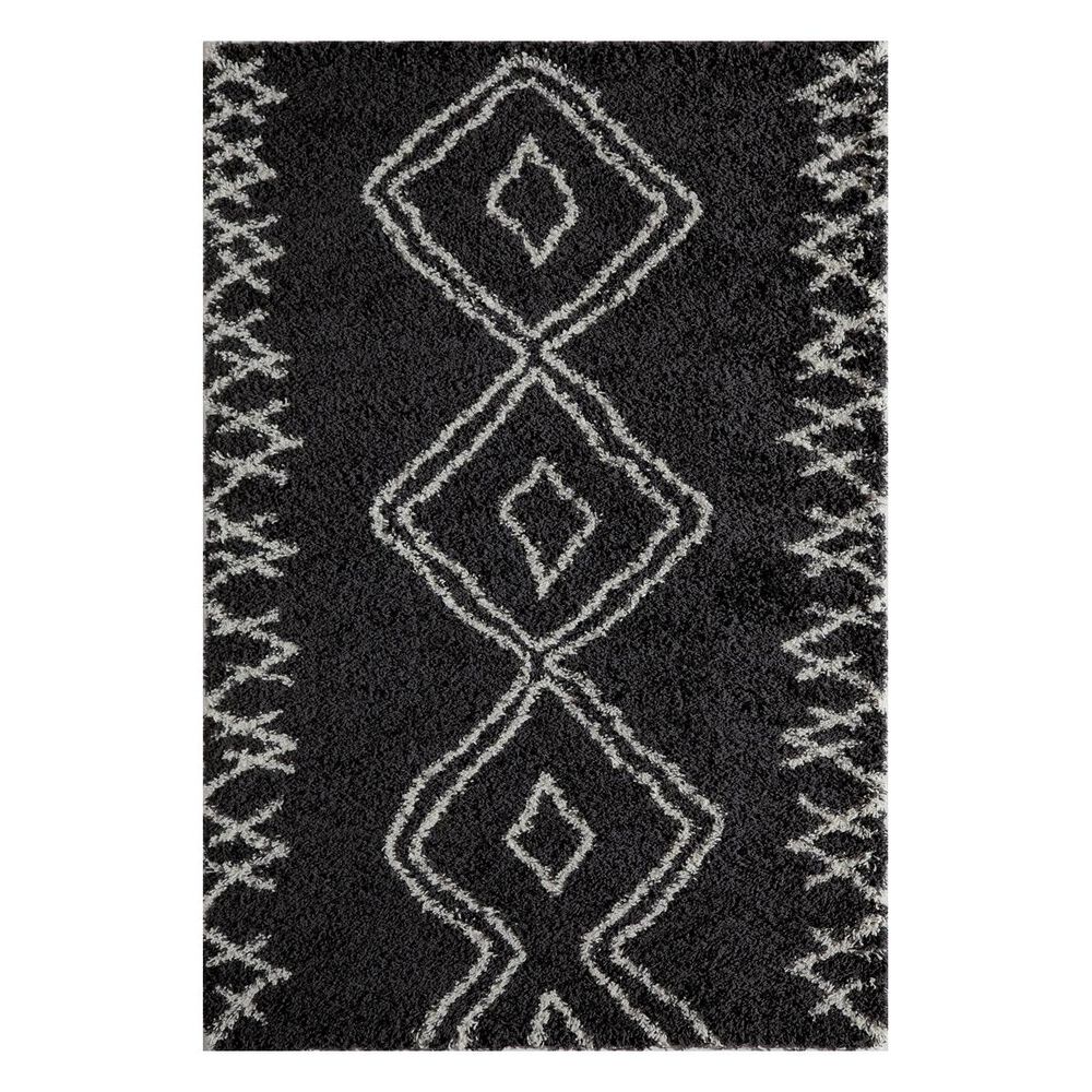 Momeni Maya MAY-01 5"3" x 7"6" Black Area Rug, , large