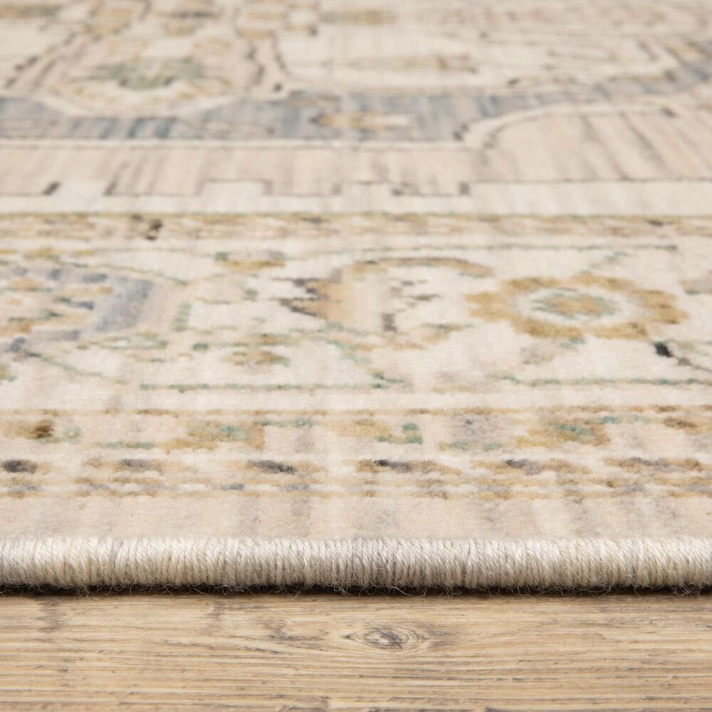 Oriental Weavers Acacia ACA07 Beige and Grey 2&#39;6&quot; x 10&#39; Runner, , large