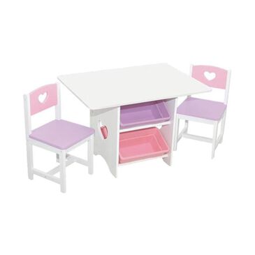 Kidkraft Heart Table and Chair Set, , large
