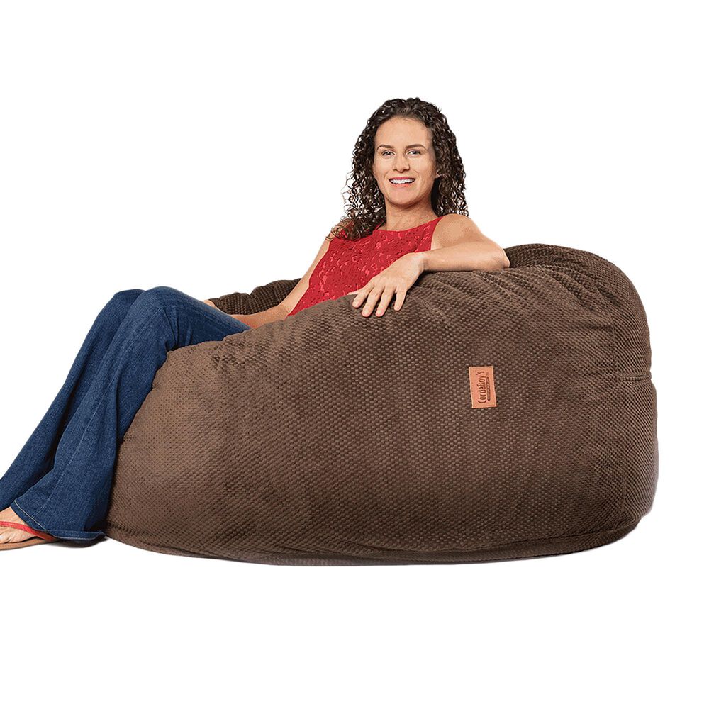 37B Convertible Bean Bag Chair with Queen Bed in Espresso NFM