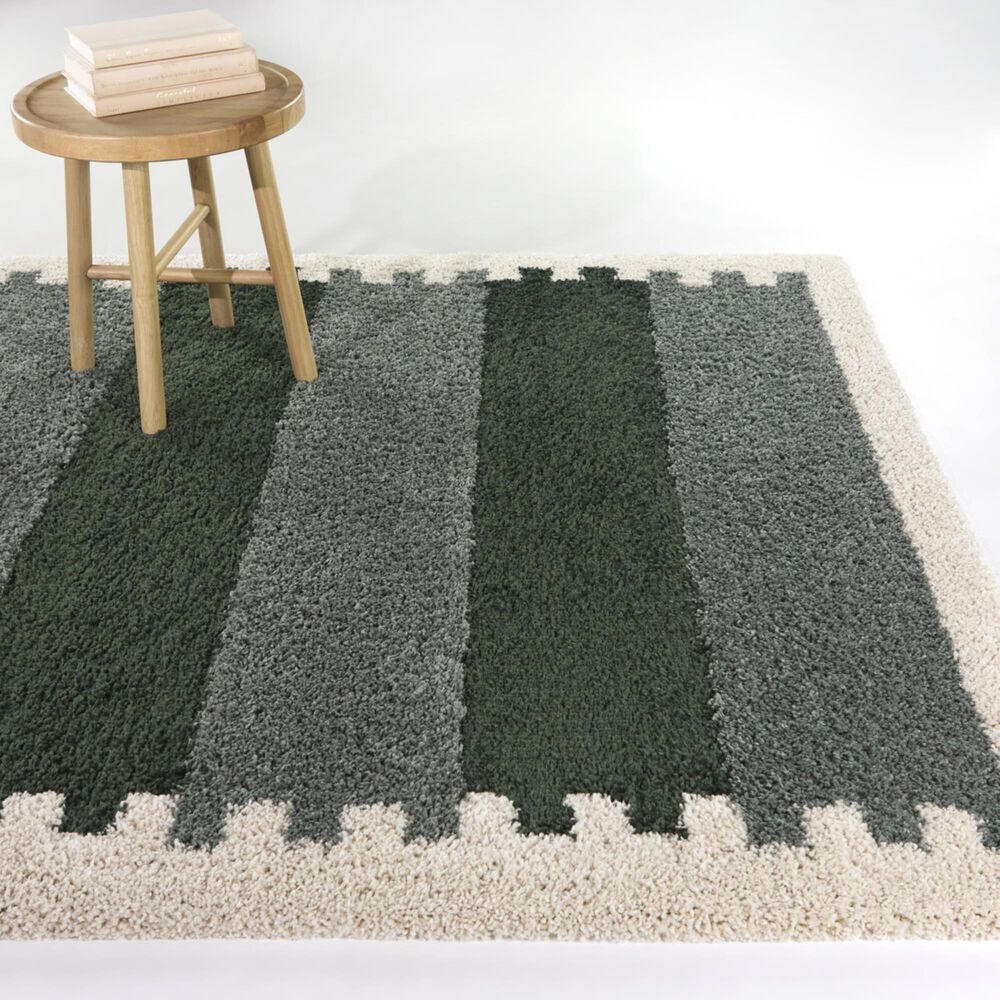 Balta Rugs Stella Caproni Grey 5'3" x 7' Area Rug, , large
