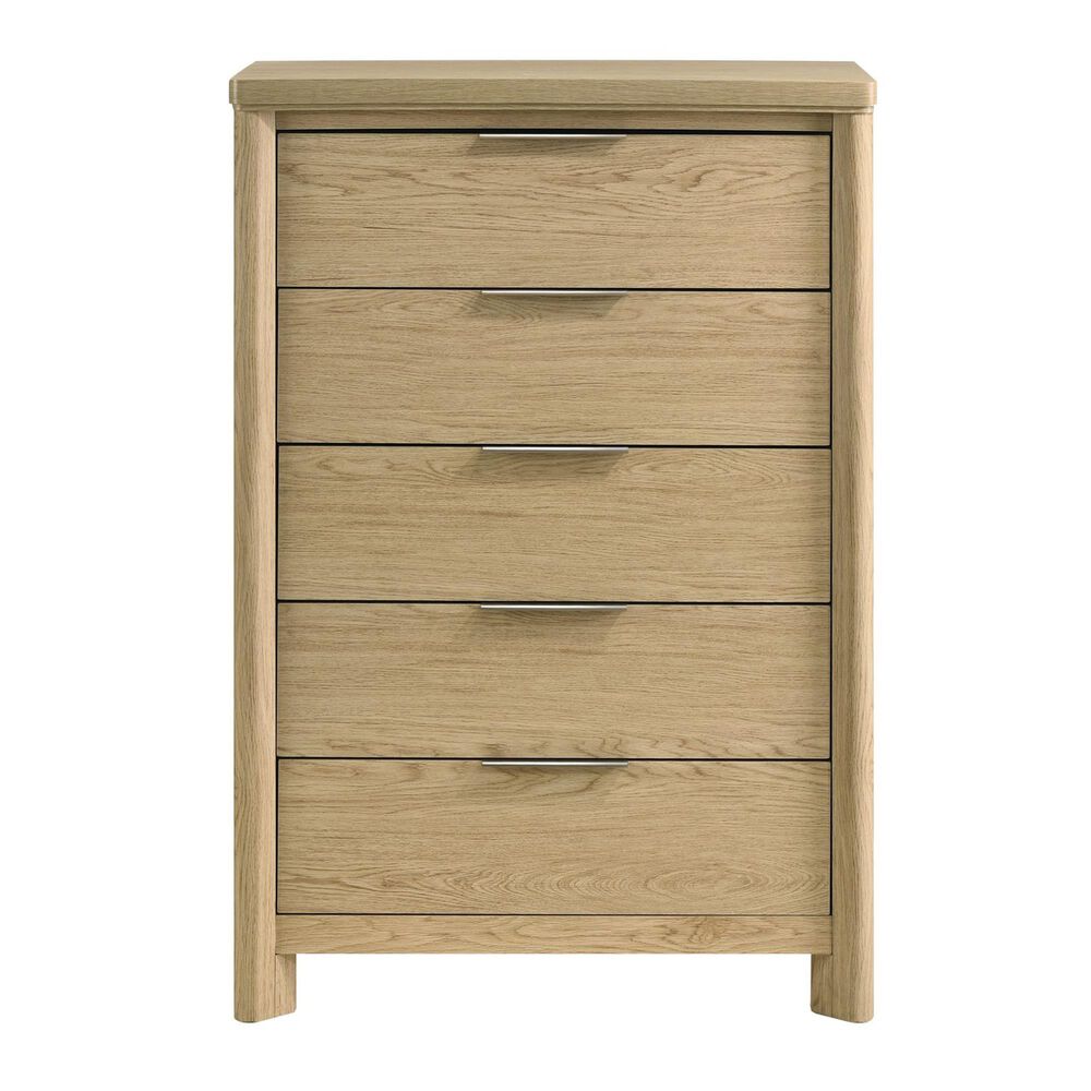 Mayberry Hill Grapevine 4-Piece Queen Panel Bedroom Set in Natural, , large