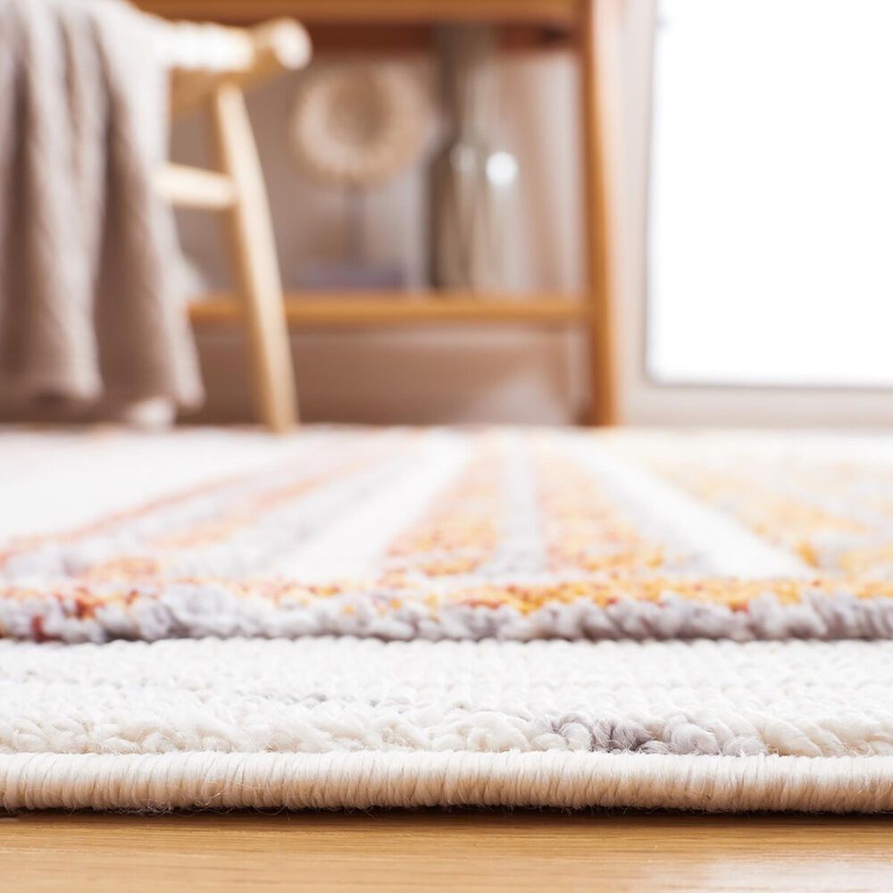 Safavieh Marrakesh Striped Southwestern 4&#39; x 6&#39; Grey and Multicolor Area Rug, , large