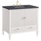 James Martin Vanities Myrrin 36" Vanity in Bright White with 3 cm Charcoal Soapstone Quartz Top, , large