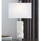 Ashley Malise Alabaster Table Lamp in White, , large