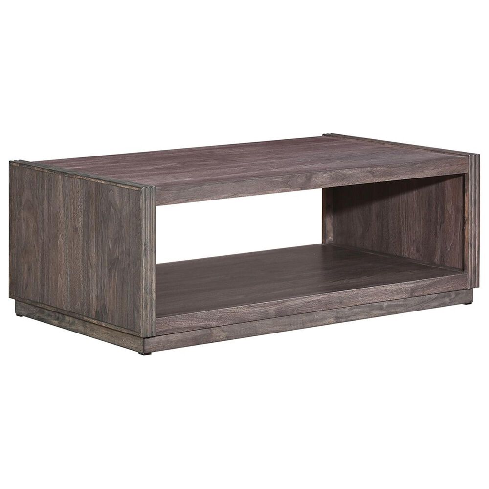 Belle Furnishings Modern Edge Cocktail Table in Caffe, , large