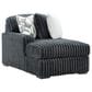 Ashley Midnight-Madness 4-Piece Left Facing Sectional with Chaise in Gunmetal, , large