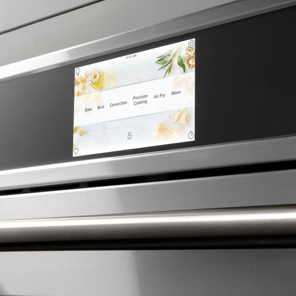 Cafe 2-Piece Kitchen Package with 30" Smart Built-In Convection Single Wall Oven and 30" Gas Cooktop in Stainless Steel, , large