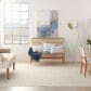 Nourison Courtyard Ivory and Silver 7" x 10" Indoor/Outdoor Area Rug, , large
