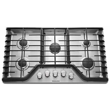KitchenAid 36"" 5-Burner Gas Cooktop, , large