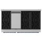 THOR KITCHEN Gordon Ramsay 6.8 Cu. Ft. 48" Professional Natural Gas Range with Navy Blue Handle Kit in Stainless Steel, , large
