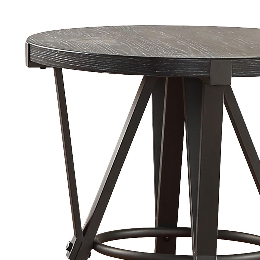 Steve Silver Furniture Portland End Table in Gunmetal Gray, , large