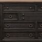 Belle Furnishings 9-Drawer Dresser in Black and Dusty Taupe, , large