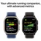 Apple Watch Ultra 3 (GPS+Cellular) 49mm Titanium Case with Blue/Bright Blue Trail Loop - M/L in Natural and 2-Year AppleCare+, , large