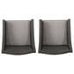 Hearth and Haven Antibes Outdoor Rattan Dining Chair in Grey and Silver (Set of 2), , large