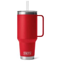 YETI Rambler 42 Oz Straw Mug with Straw Lid in Rescue Red