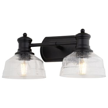 Vaxcel Beloit 2-Light Bathroom Vanity in Matte Black, , large