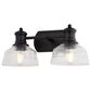 Vaxcel Beloit 2-Light Bathroom Vanity in Matte Black, , large