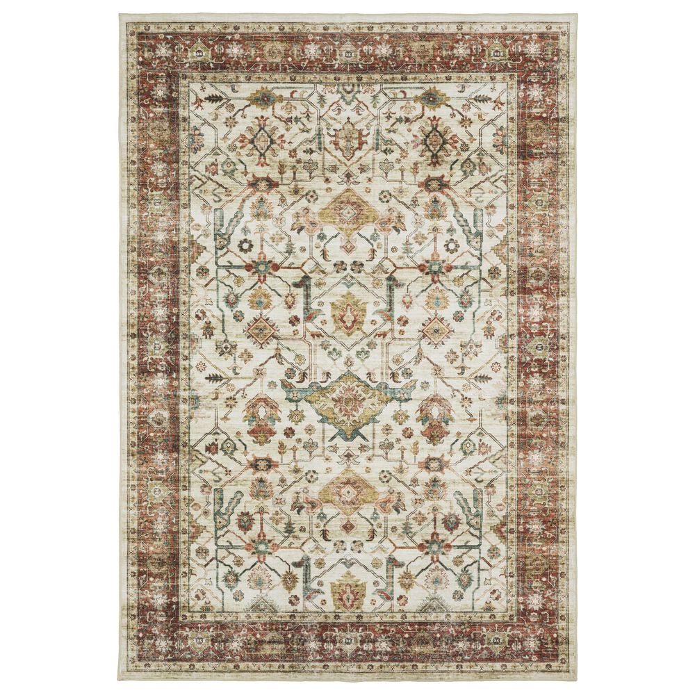 Oriental Weavers Sumter 2" x 3" Ivory and Red Area Rug, , large