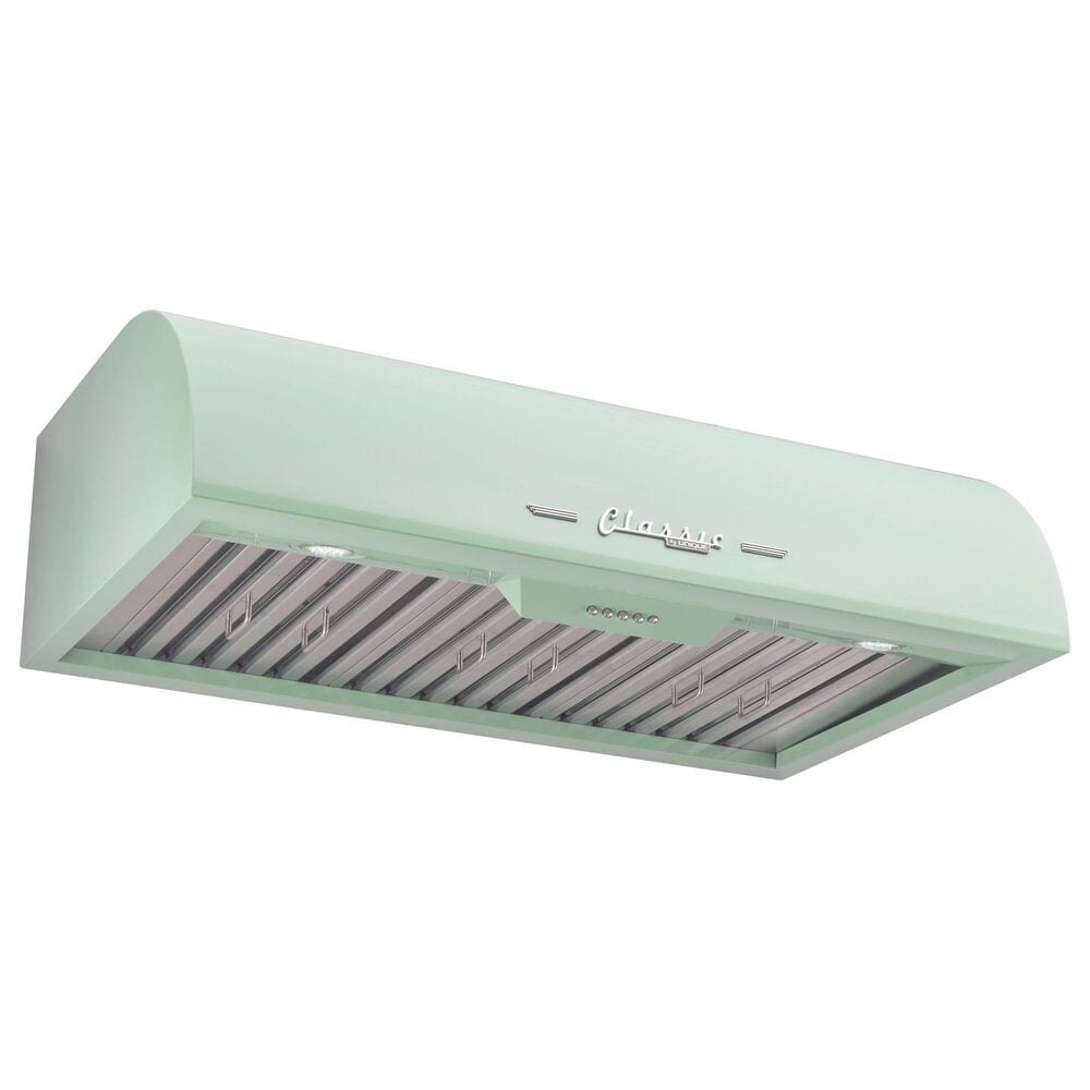 Unique Appliances Classic Retro 36" Under Cabinet Range Hood in Summer Mint Green, , large