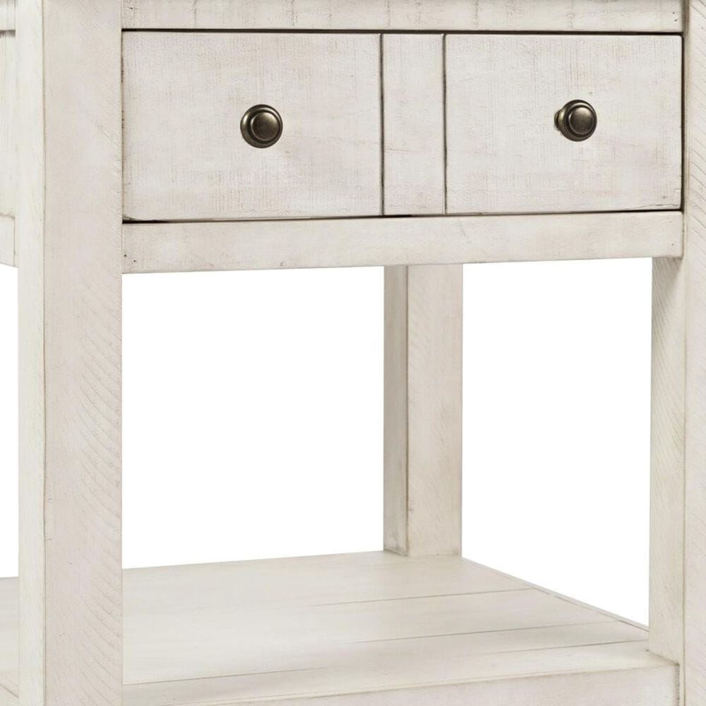 Waltham Madison County End Table in Vintage White, , large