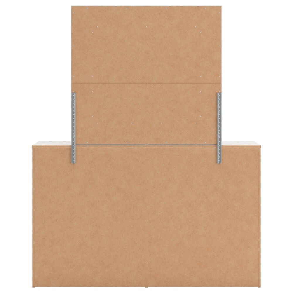 Ashley Zuraleus 4-Piece Queen Upholstered Panel Bedroom Set in Matte White, , large