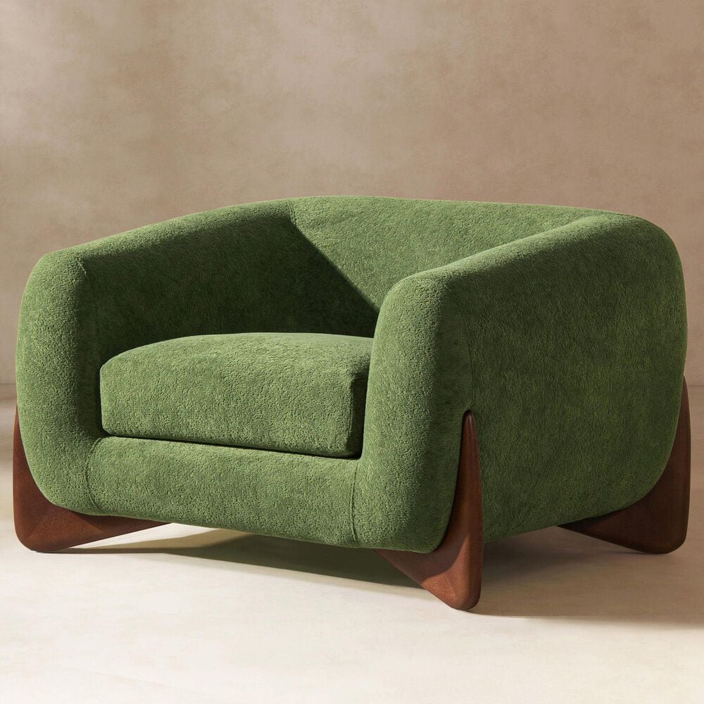 Jennifer Taylor Home Alpine Accent Arm Chair in Moss Green, , large