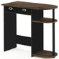 HOMLUX 32" Computer Desk with Two Drawers in Columbia Walnut and Black, , large